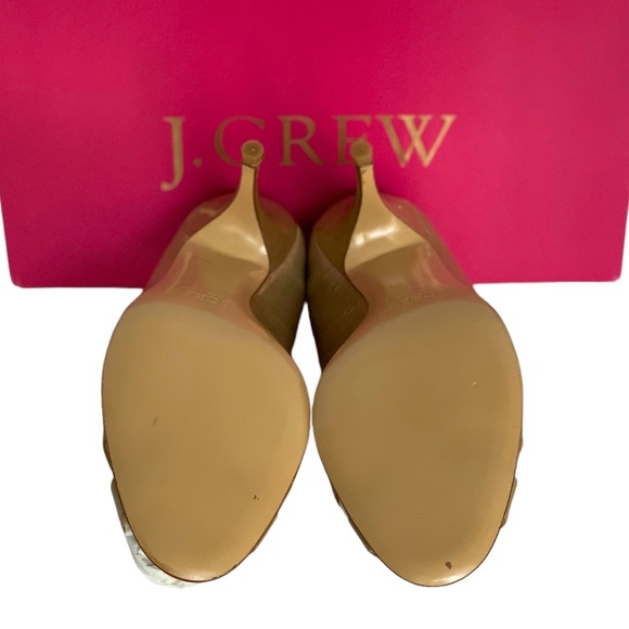 NWT J. Crew Posie Patent Leather Peep-toe Heels - NEW In Box - Sz 9 - Picture 7 of 9